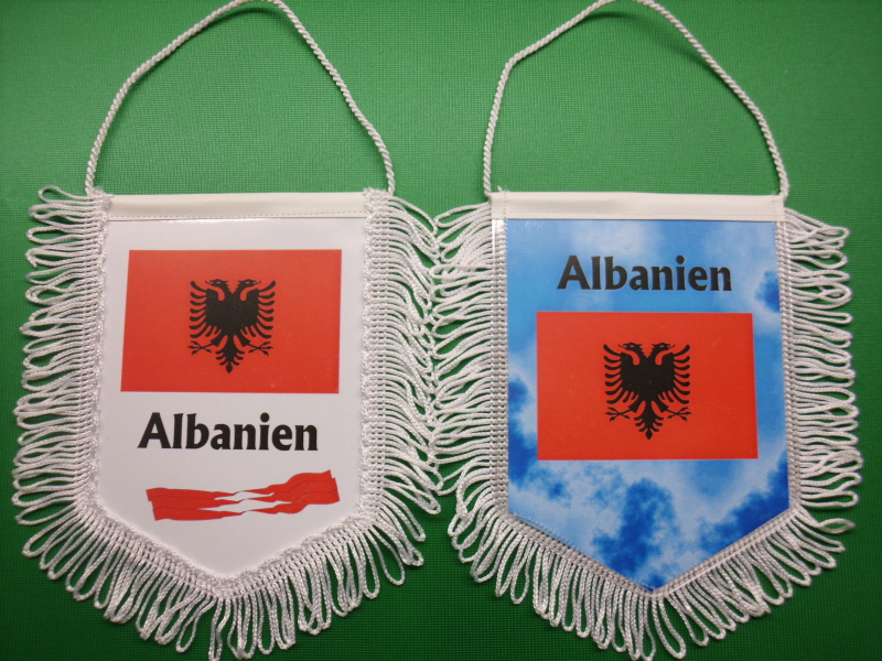 Banner Nationalbanner Autobanner Autowimpel Groesse 10/15 Albanien