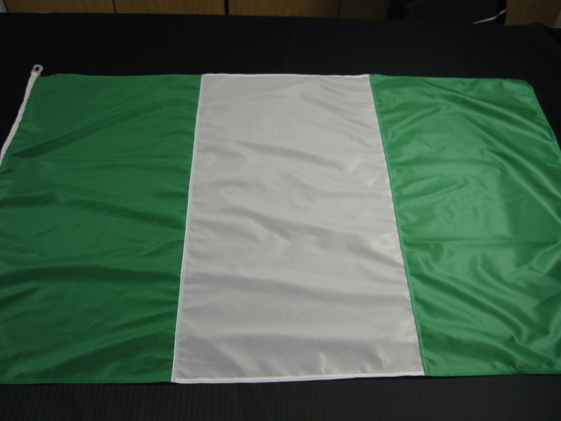 Hissfahne Fahne Flagge Groesse 150/250 grün-weiß-grün senkrech