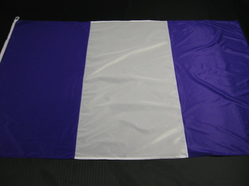Hissfahne Fahne Flagge Groesse 100/150 lila-weiß-lila senkrecht