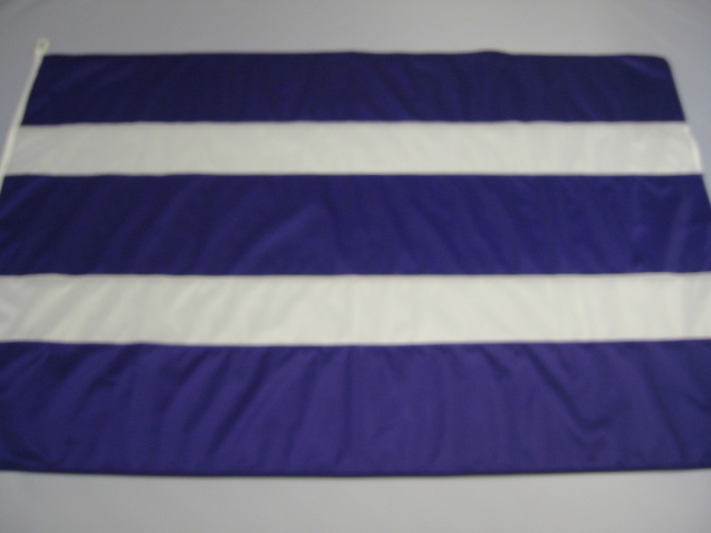 Hissfahne Fahne Flagge Groesse 100/150 lila-weiß-lila-weiß-lila