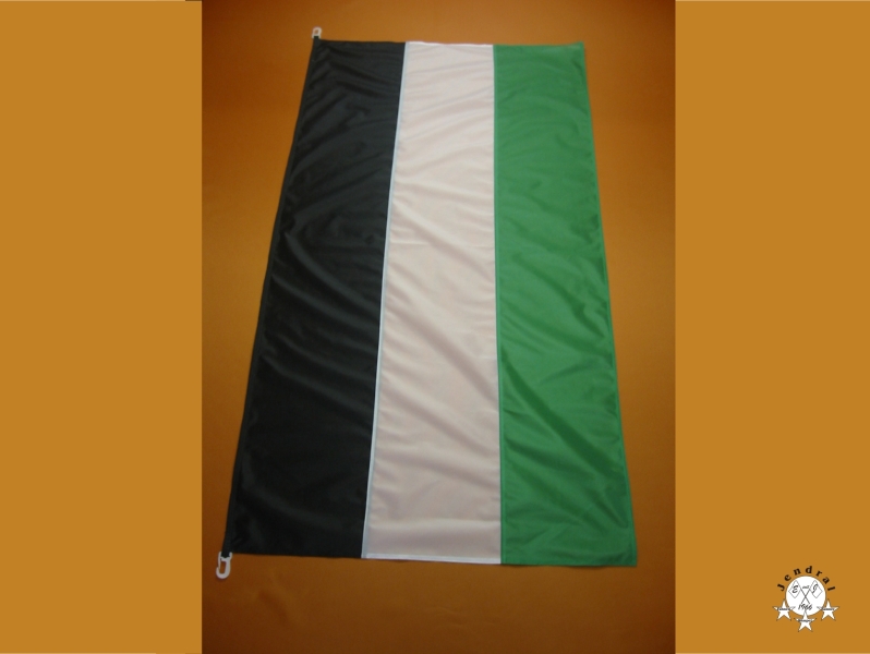 Hissfahne Fahne Flagge Hochformat Groesse 75/150 schwarz-weiß-grün 